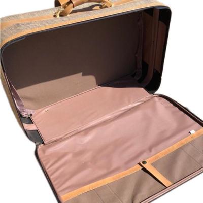 Vintage Tweed Fifth Avenue Travel Suitcase