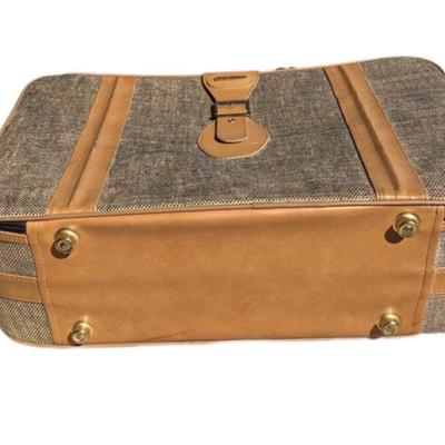 Vintage Tweed Fifth Avenue Travel Suitcase