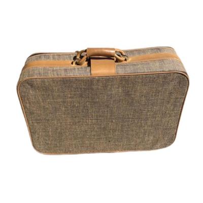 Vintage Tweed Fifth Avenue Travel Suitcase