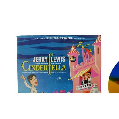 SIGNED Jerry Lewis "Cinderfella" Record