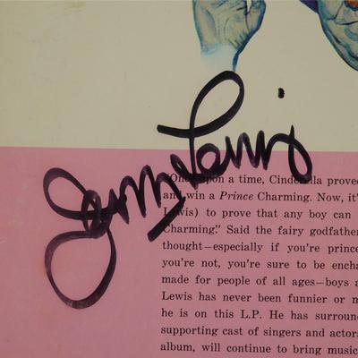 SIGNED Jerry Lewis "Cinderfella" Record