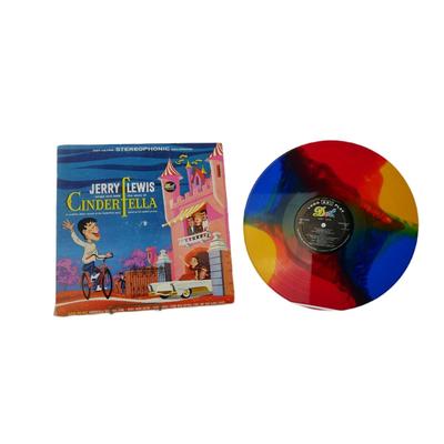 SIGNED Jerry Lewis "Cinderfella" Record