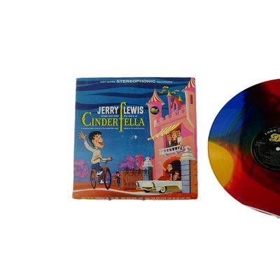 SIGNED Jerry Lewis "Cinderfella" Record