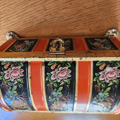 Embossed Tin Keepsake Chest