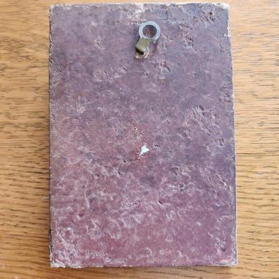 Vintage Pilgrim Thanksgiving Plaque