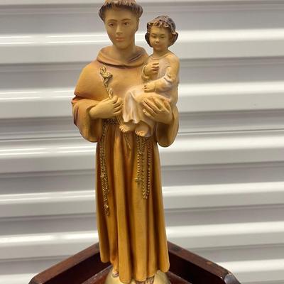 Unbreakable sacred Statue. Made in Italy. Numbered. Vtg