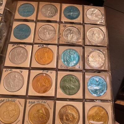 Collectors book of doubloons 1960s & 1970s. Approx 250 doubloons