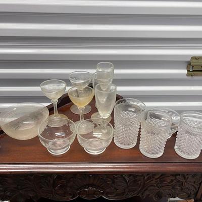 Lot of Vtg crystal pieces