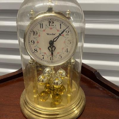 Vintage Westclox dome clock. 9 1/2â€ x 5 1/2â€