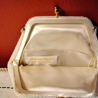 Vintage Sarne of California Import Beaded Clutch Purse