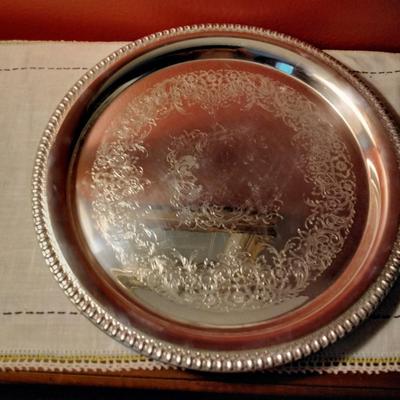Webster Wilcox International Silver Brandon Hall #7571 Serving Platter
