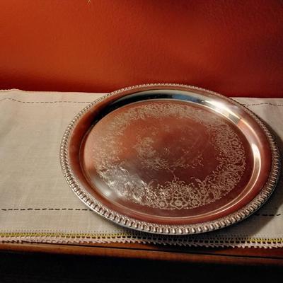 Webster Wilcox International Silver Brandon Hall #7571 Serving Platter