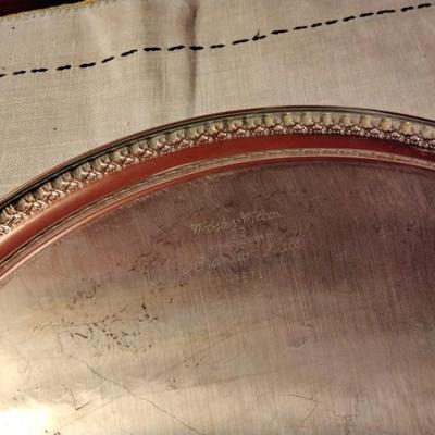 Webster Wilcox International Silver Brandon Hall #7571 Serving Platter