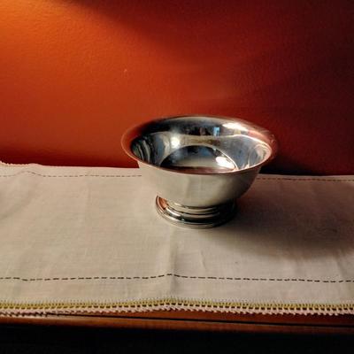 Vintage Silver Plate Bowl Bristol, Poole Co. # 68