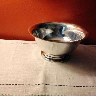 Vintage Silver Plate Bowl Bristol, Poole Co. # 68