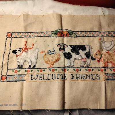 Lot of 5 Cross Stitches Unframed