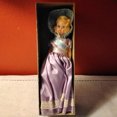 1940s Blue Bonnet Sue Hard Plastic Doll With Sleepy Eyes