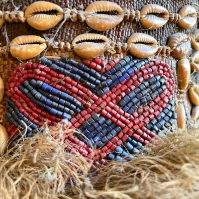 LOT 10 African Whole Head Helmet / Mask Shells & Bead Work