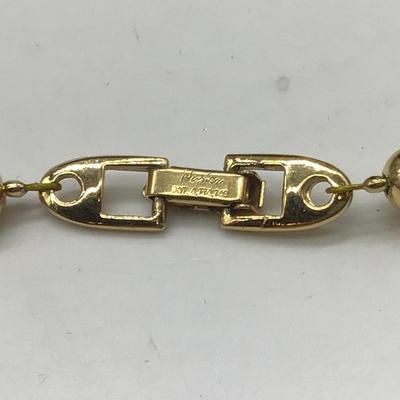 Vintage Napier Gold Tone Necklace
