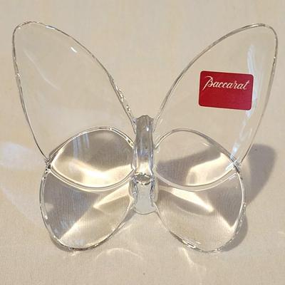Baccarat Papillon Porte Lucky Butterfly Clear Crystal