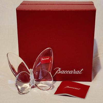 Baccarat Papillon Porte Lucky Butterfly Clear Crystal
