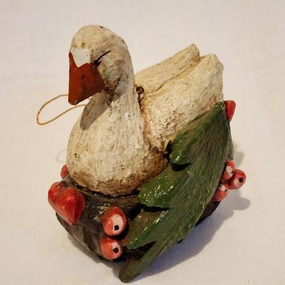 Lot of 3 Vintage 1989 House of Hatten 12 Days of Christmas Ornaments