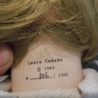 Laura Cobabe Signed Limited Edition Porecelain Doll - Boy w/ Cap