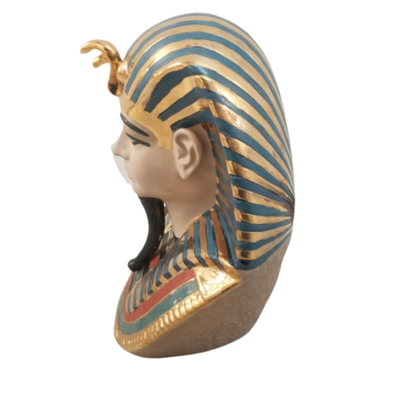 Pharaoh Tutankhamun ~ Limited / Numbered Porcelain And Gold Bust - Nadal