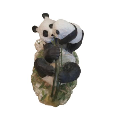 Franklin Mint ~ Panda Bear & Cub 