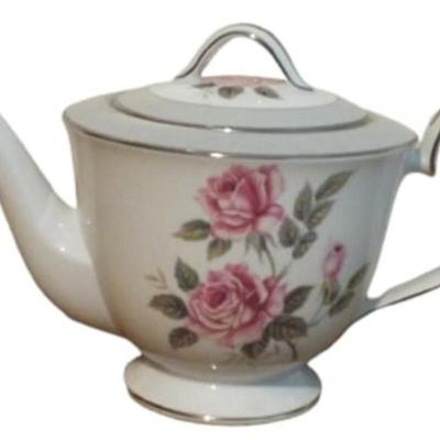 Noritake Lidded Teapot ~ 1950's Arlington Pattern