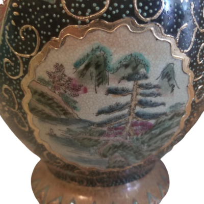 Satsuma Lidded Vase/Urn ~ Early 20th Century