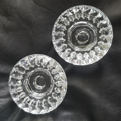 Crystal Pair of Candle Stick Holders
