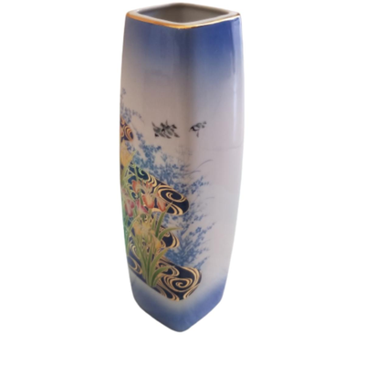 Japanese Gilded Square Flower Vase