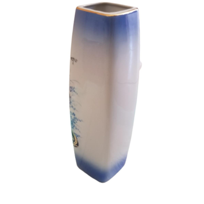 Japanese Gilded Square Flower Vase