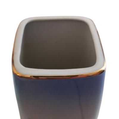 Japanese Gilded Square Flower Vase