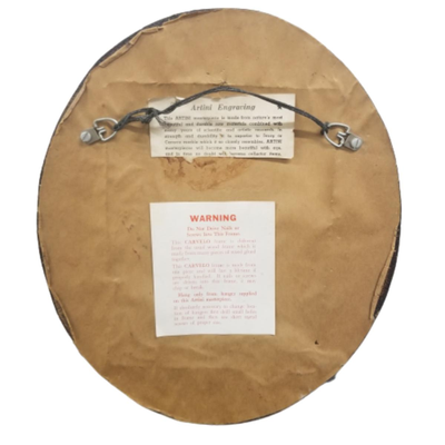 Artini Engraving in Oval Frame