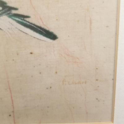 P. Chan ~ Signed Chinese Watercolor on Linen