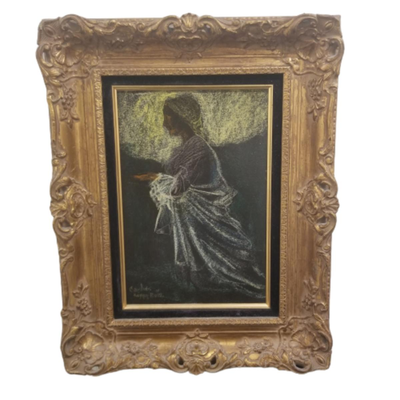 Carlos Lopez Ruiz (Colombia 1912-1972)~ Original Art on Board