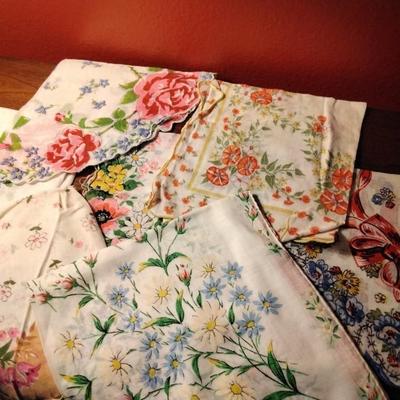 7 Vintage Handkerchiefs
