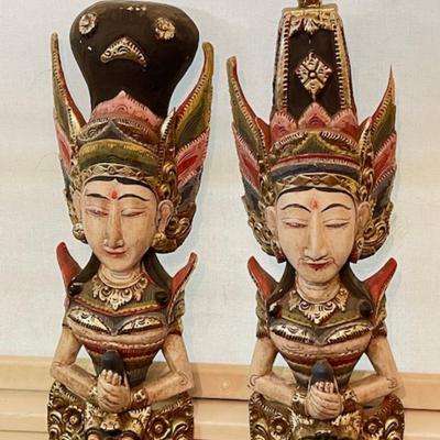 LOT 14 Balinese Deities Figures Mermaid & Merman One Sided 51