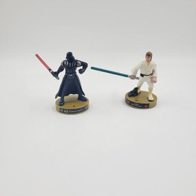 STAR WARS HASBRO LFL 2005 DARTH VADER FIGURE & LUKE SKYWALKER