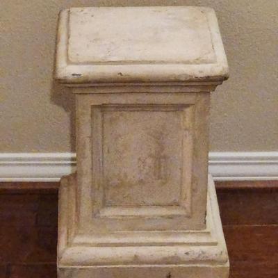 Heavy, concrete pillar - plant or statue stand / base