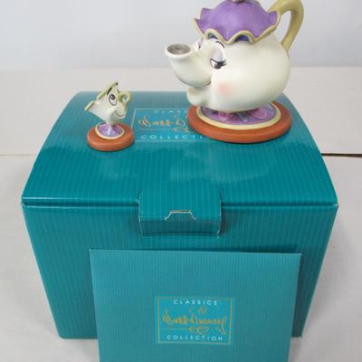 WDCC Disney Figurine Goodnight Luv Mrs Potts and Chip in Box with COA