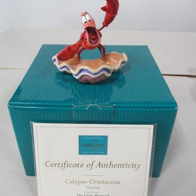 WDCC Disney Calypso Crustacean Sebastian Figurine in Box with COA