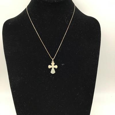 Sterling silver Necklace With 925 Cross Pendant