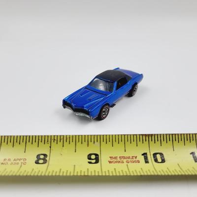 1968 VINTAGE HOTWHEELS REDLINE CUSTOM ELDORADO MATTEL METALLIC BLUE CAR