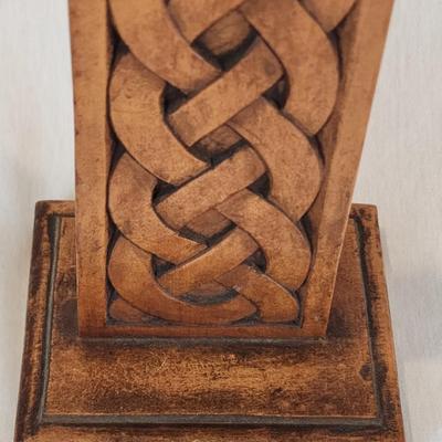 Standing Carved Wood Celtic Cross