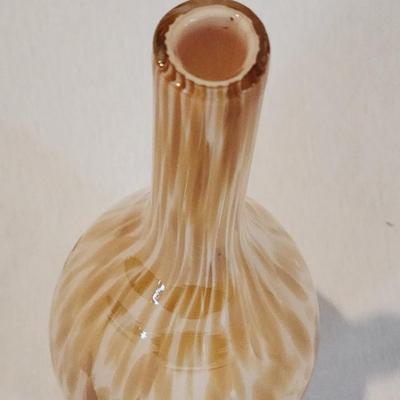 Blown Art Glass Murano Style narrow vase