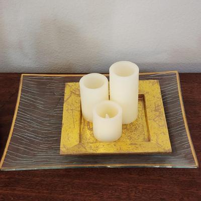 11 Piece Lot of Miscellaneous Gold colored decorative items