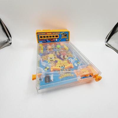 1991 PLAYTIME PRODUCTS CRASH DUMMIES BATTERY OPERATED TABLE TOP PIN BALL MACHINE